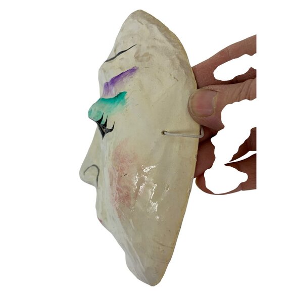 Handmade Vintage Mardi Gras Masque Arrayed Masquerade Mask 9" X 8" X 3" N101505 - Picture 3 of 7